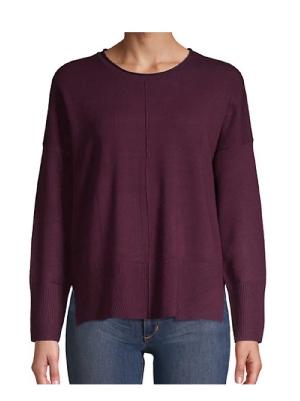 French Connection Women's Crewneck Pullover Sweater - Plum